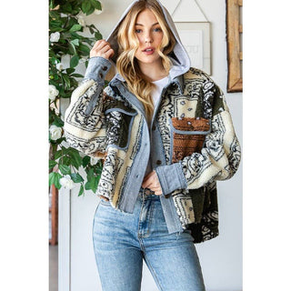 bandana crop jacket