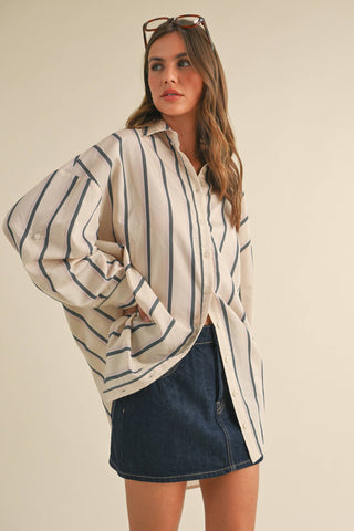 taupe button-down shirt dress