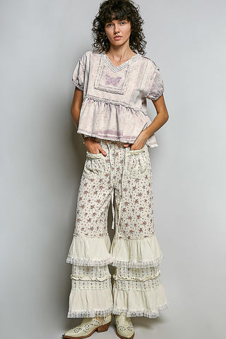 pink marble butterfly top