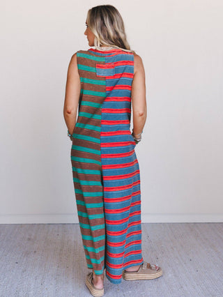 PRE-ORDER 8/8 // candy apple jumpsuit