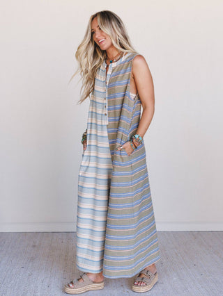 PRE-ORDER 8/8 // nautical pastels jumpsuit