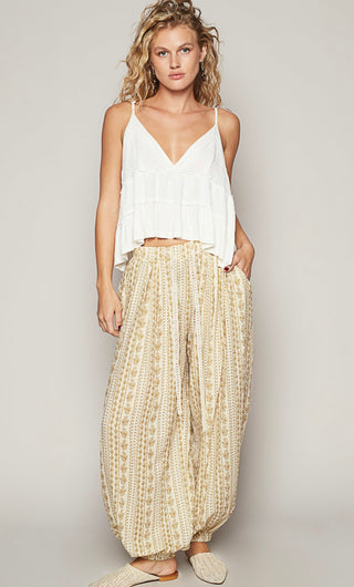 khaki sand boho pants