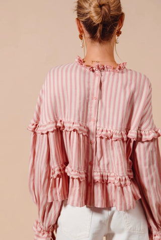blush boho top