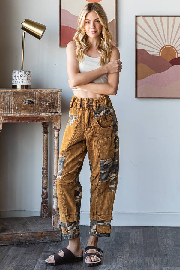 camo corduroy pants