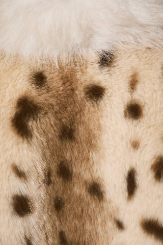 spotted animal print coat