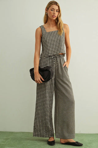 PRE-ORDER ETA 6/4 black gingham set