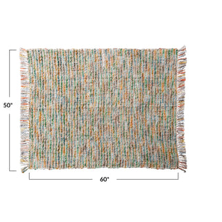 rainbow fringe throw