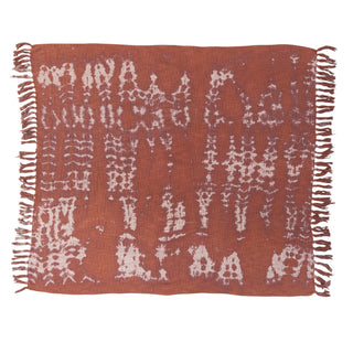 sienna tie-dye throw