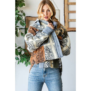 bandana crop jacket