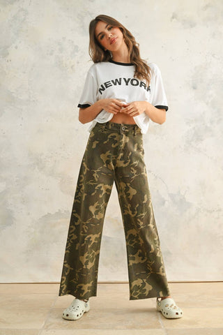 camo stretch pants