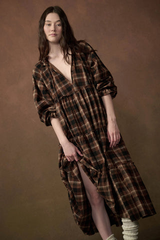 plaid dreams prairie dress