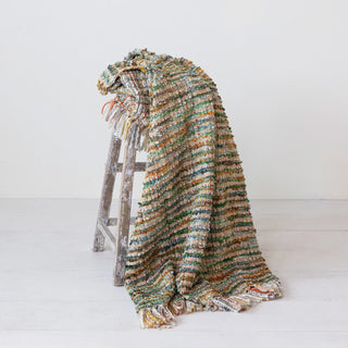 rainbow fringe throw
