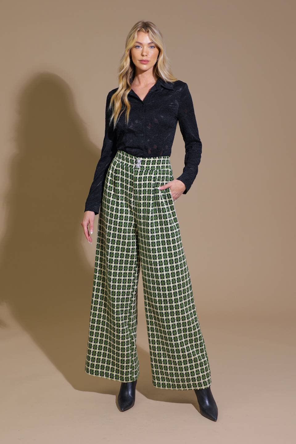 olive tweed pants