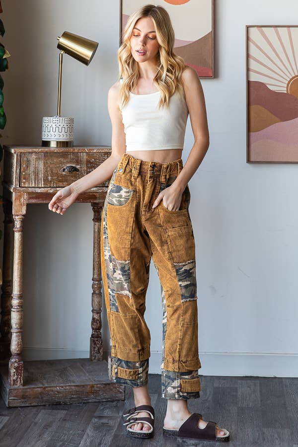 camo corduroy pants