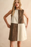 BROWN/ECRU
