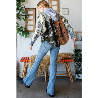 bandana crop jacket