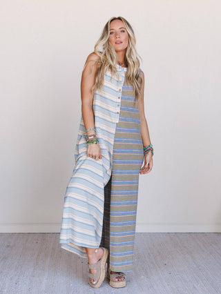 PRE-ORDER 8/8 // nautical pastels jumpsuit