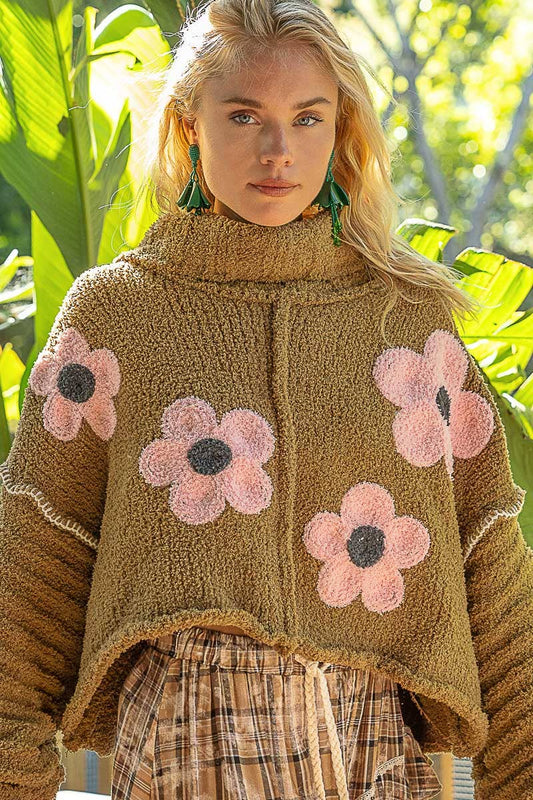 hazelnut berber fleece sweater