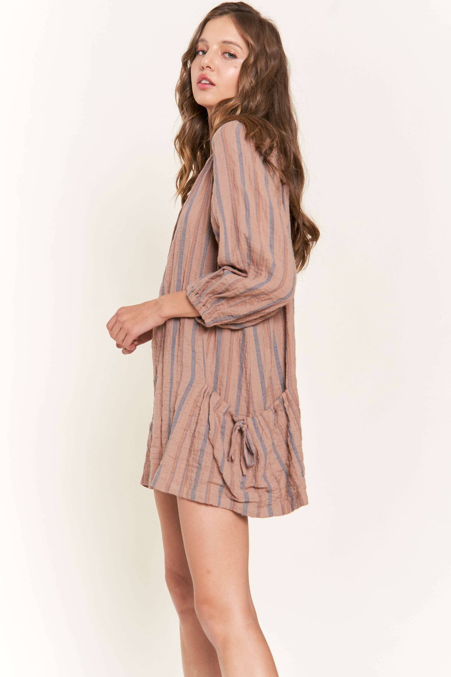 cocoa striped romper