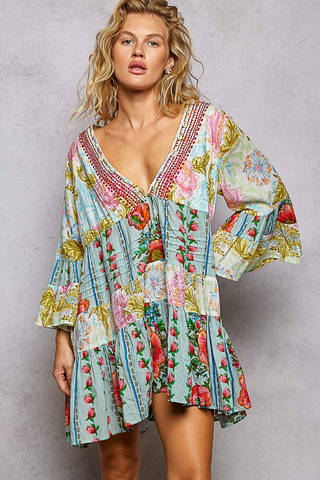 hibiscus + rose sundress