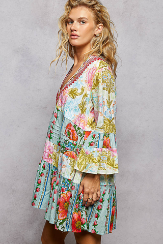 hibiscus + rose sundress