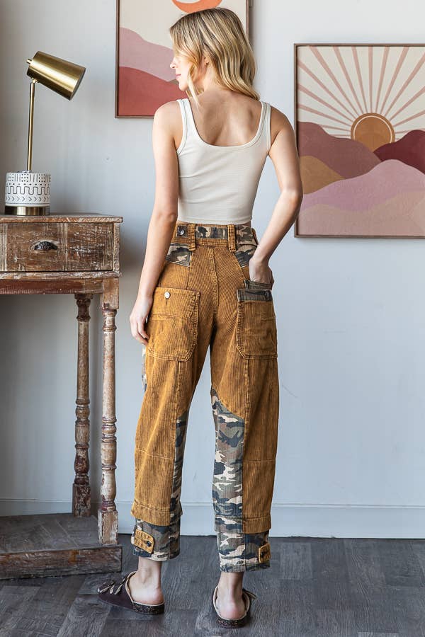 camo corduroy pants