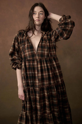 plaid dreams prairie dress