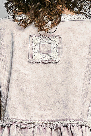 pink marble butterfly top