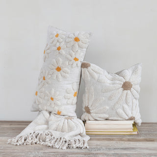 tufted daisy pillow