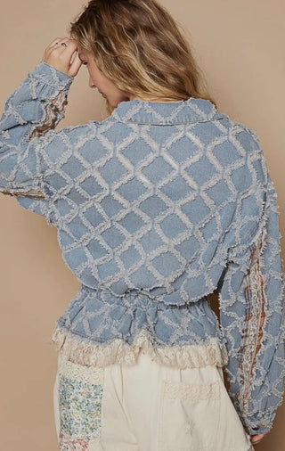 denim detail jacket