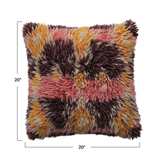 sunset shag pillow
