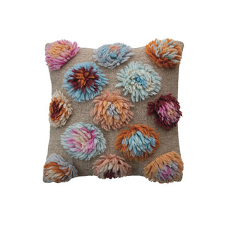 cotton candy shag pillow