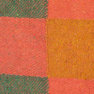 melon + mustard + emerald throw