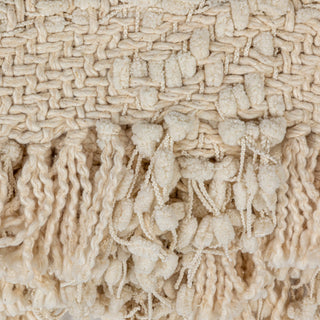 cream cable knit throw