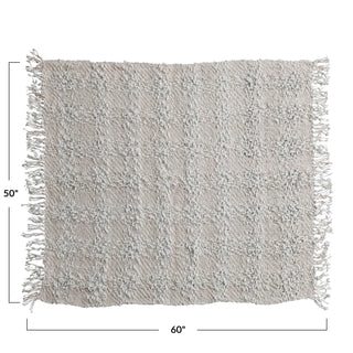cream cable knit throw
