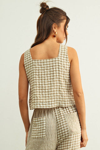 butterscotch gingham set