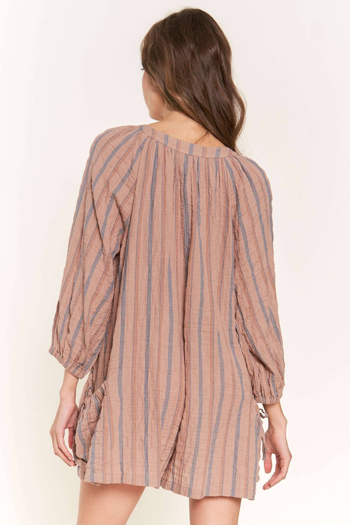 cocoa striped romper