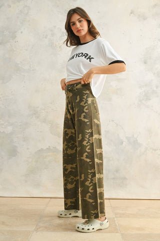 camo stretch pants