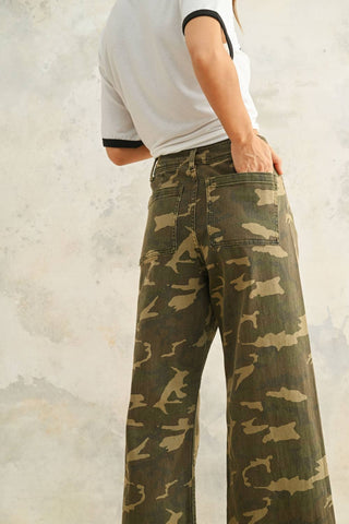 camo stretch pants