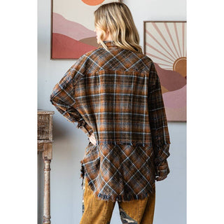 copper mineral washed flannel