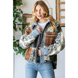 bandana crop jacket