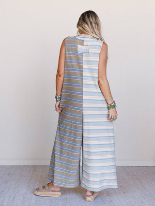 PRE-ORDER 8/8 // nautical pastels jumpsuit