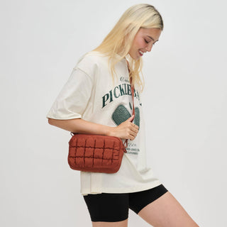 inspiration — quilted puffer nylon crossbody